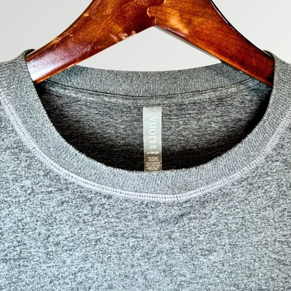 vuori Men's Ponto Performance Crew in Charcoal Heather - XL - Picture 9 of 15